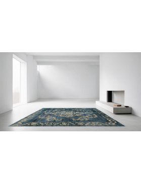 Tappeto vintage 370 x 285 blu