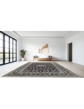 Kashan 370 x 272 blau