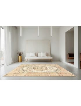 Tappeto vintage persiano 285 x 188 beige