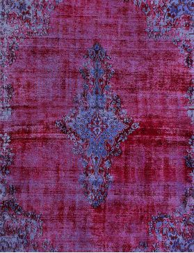 Tappeto vintage persiano 356 x 264 blu