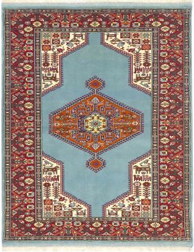 Perserteppich 198 x 132 blau