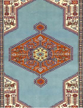 Perserteppich 198 x 132 blau