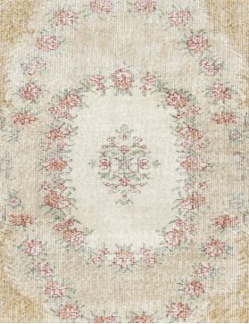 Tappeto vintage 204 x 114 beige