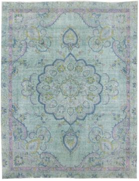 Tappeto vintage persiano 339 x 268 turchese