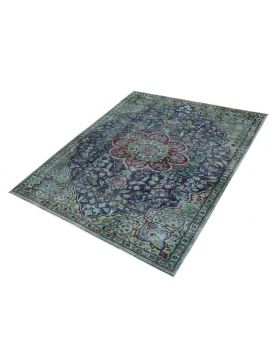 Tappeto vintage persiano 240 x 140 blu