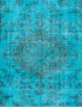 Tappeto vintage 293 x 166 blu