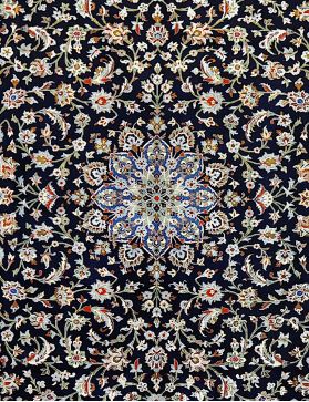 Kashan 370 x 272 blau