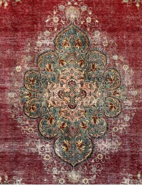 Tappeto vintage persiano 344 x 247 multicolore