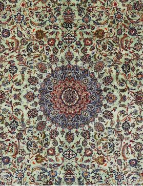 Perserteppich 398 x 304 grün