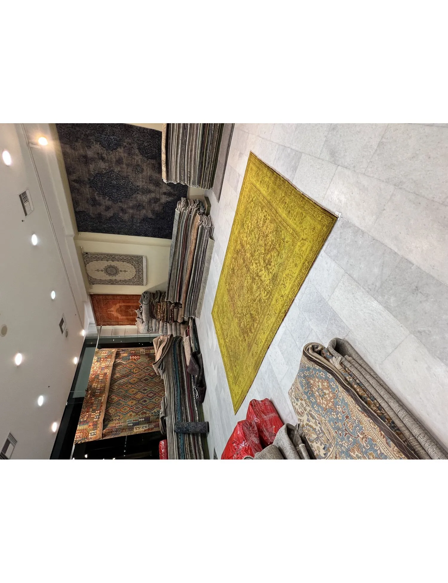 Persisk vintage matta  gul  355 x 250 cm