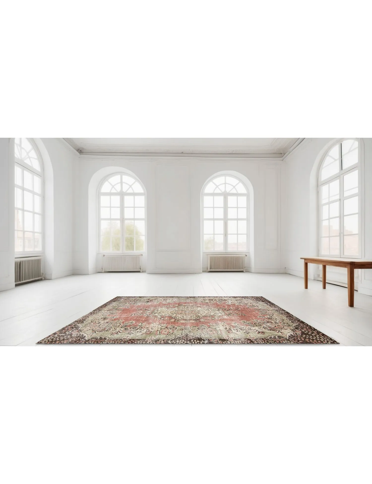 Tappeto vintage  beige  243 x 162 cm