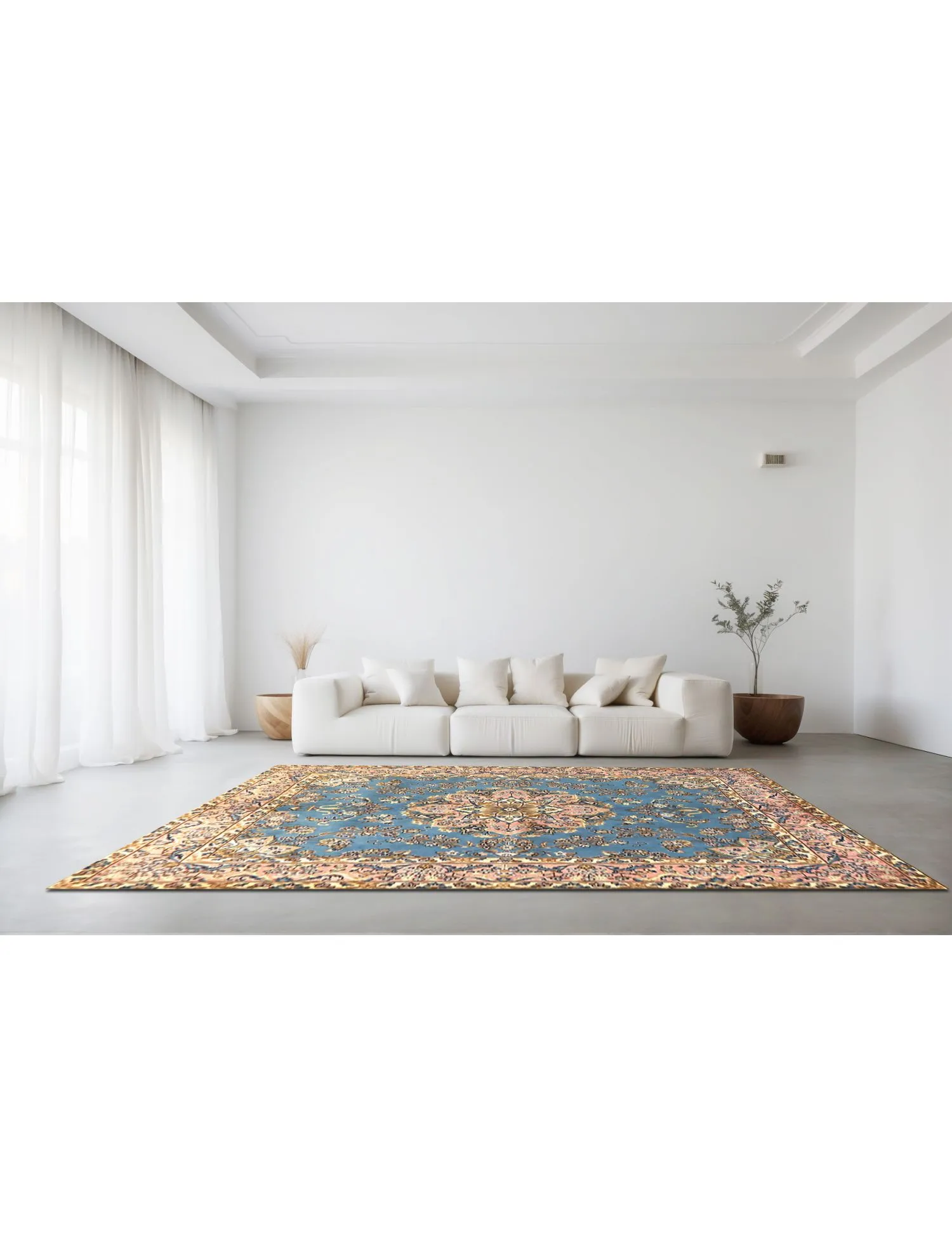 Persisk matta  blå  245 x 200 cm