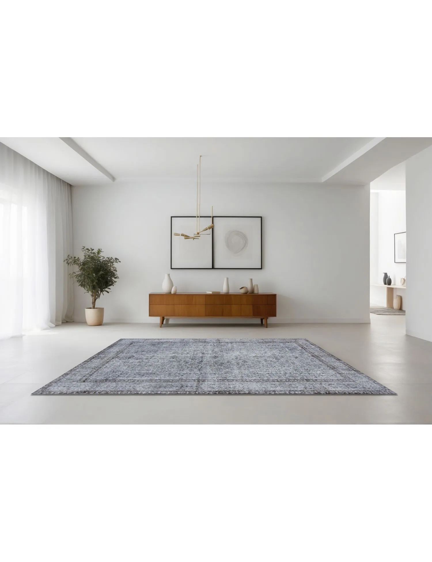 Vintage Carpet  grey  265 x 164 cm