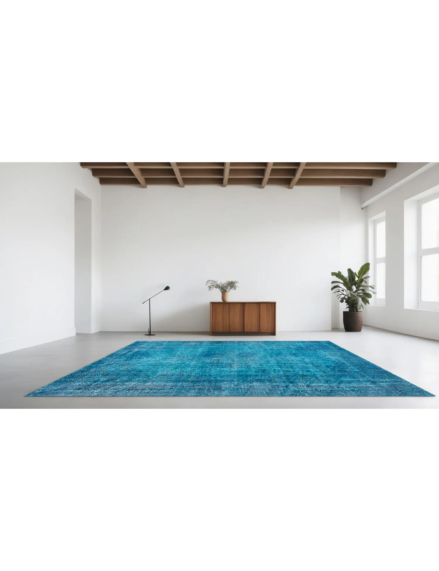 Vintage Carpet  blue  285 x 175 cm