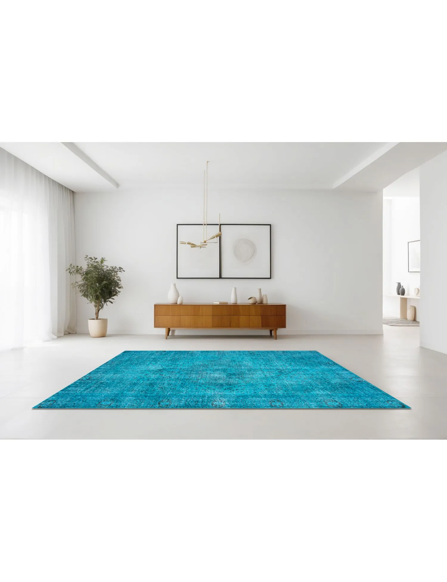Vintage Carpet  turkoise   275 x 161 cm
