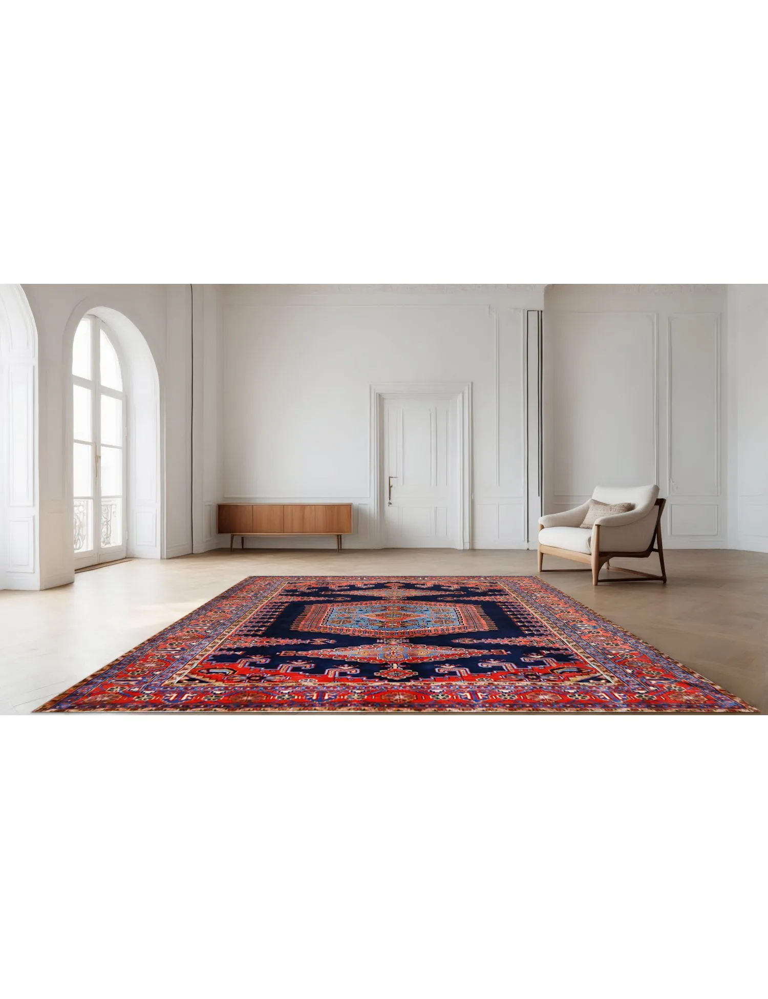 Vis Patina  bleu  338 x 238 cm