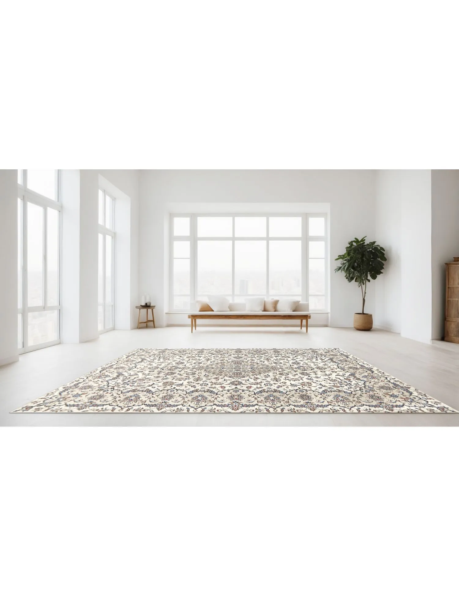 Kashan Patina  beige  300 x 197 cm