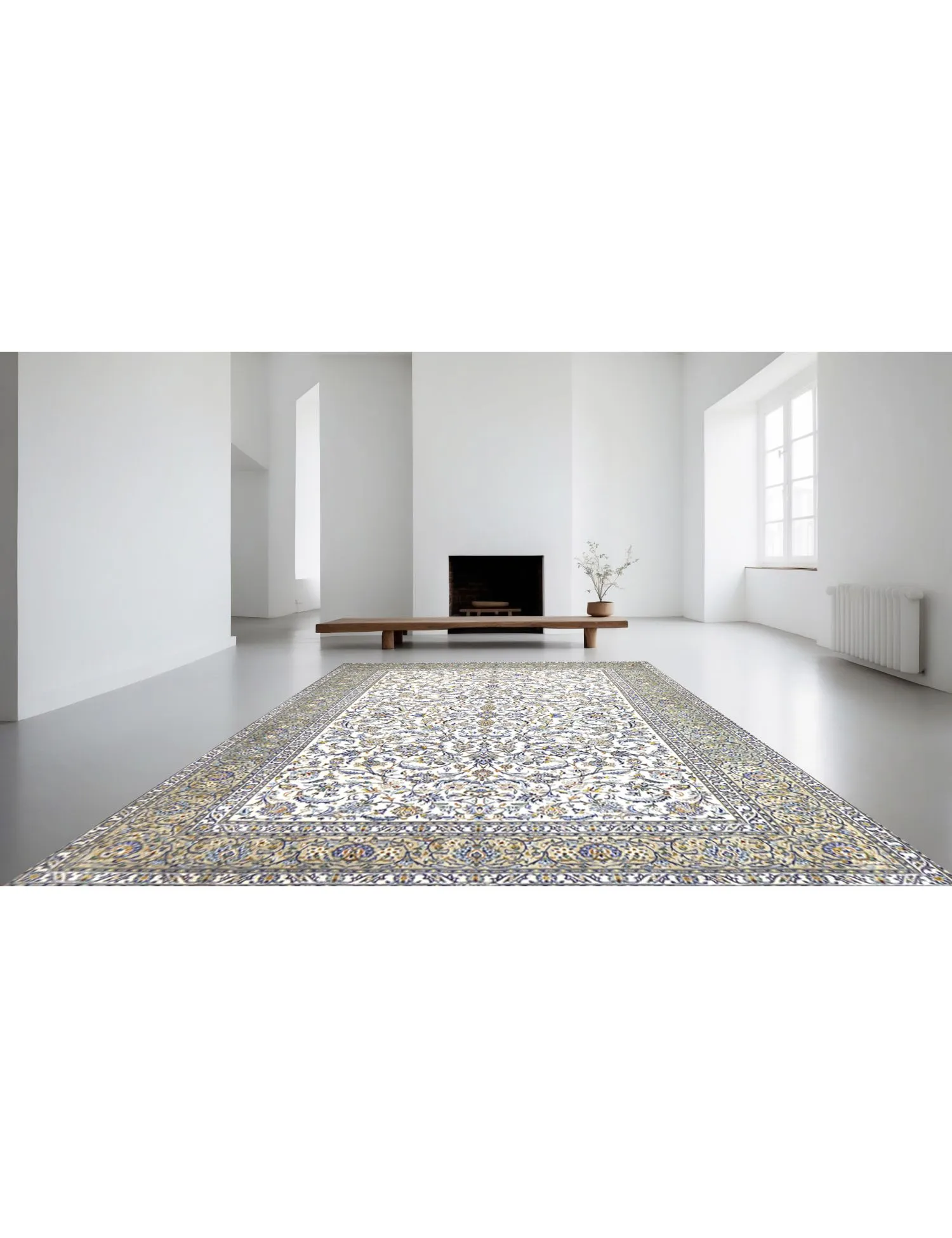 Kashan Patina  beige   388 x 297 cm