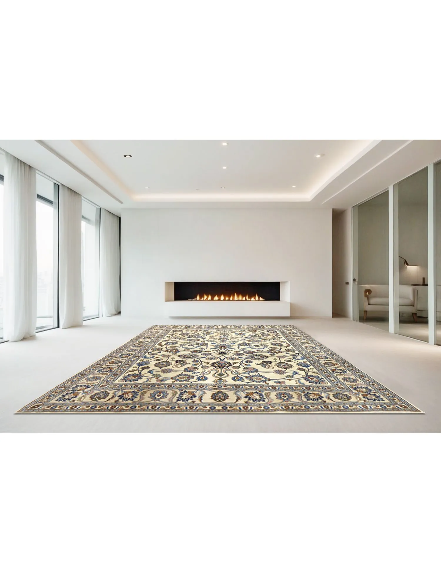 Kashmar Patina  beige   316 x 240 cm