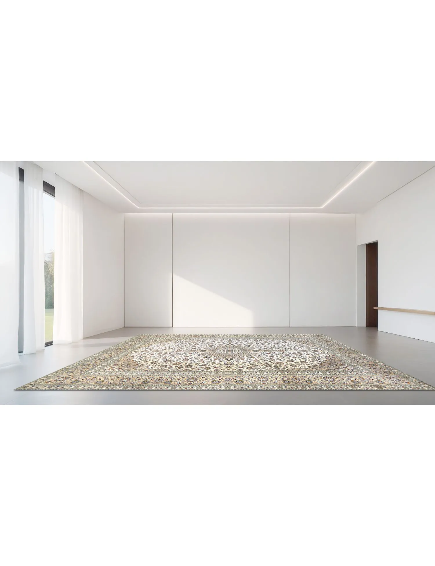 Kashan Patina  beige  390 x 287 cm