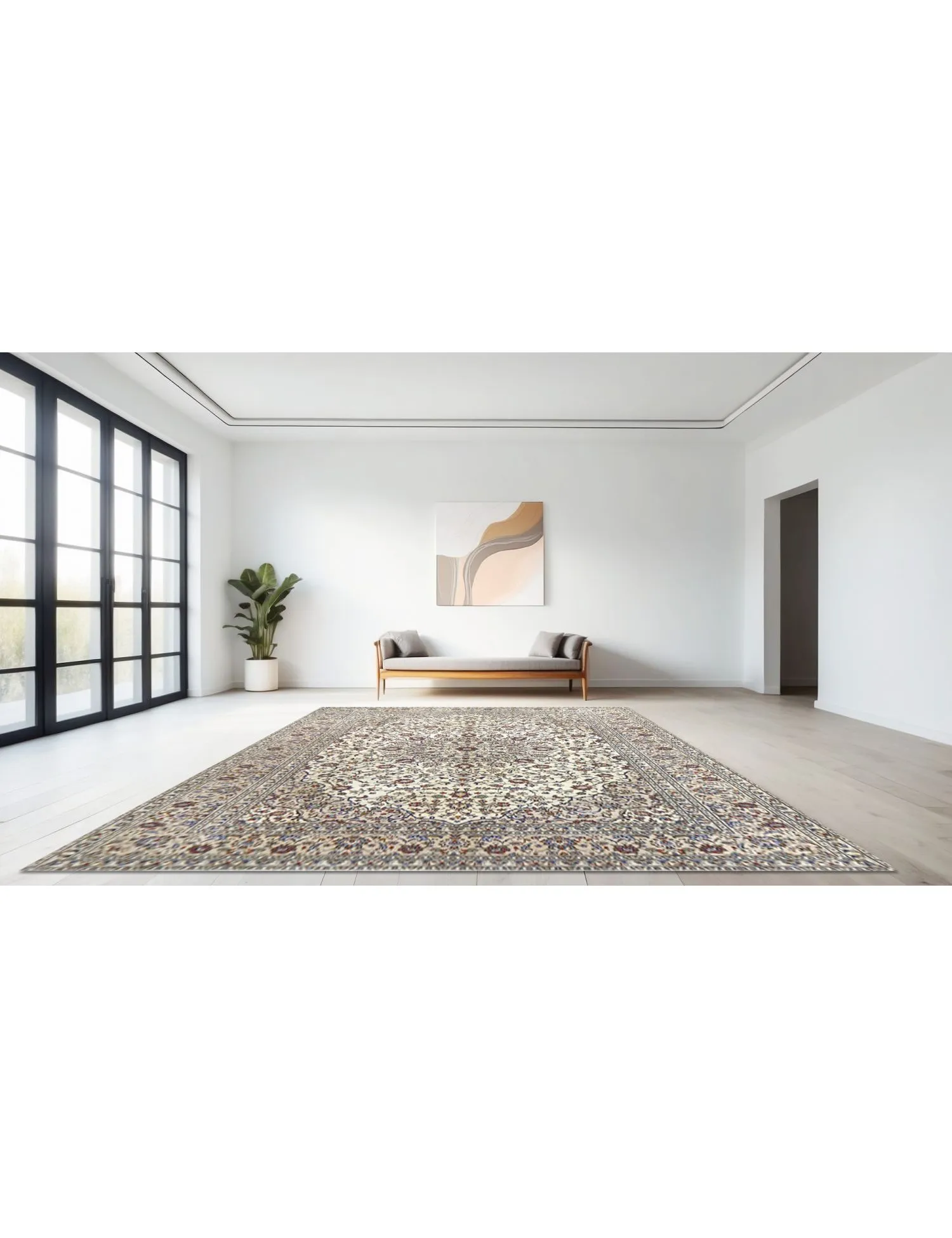 Kashan Patina  beige  388 x 299 cm