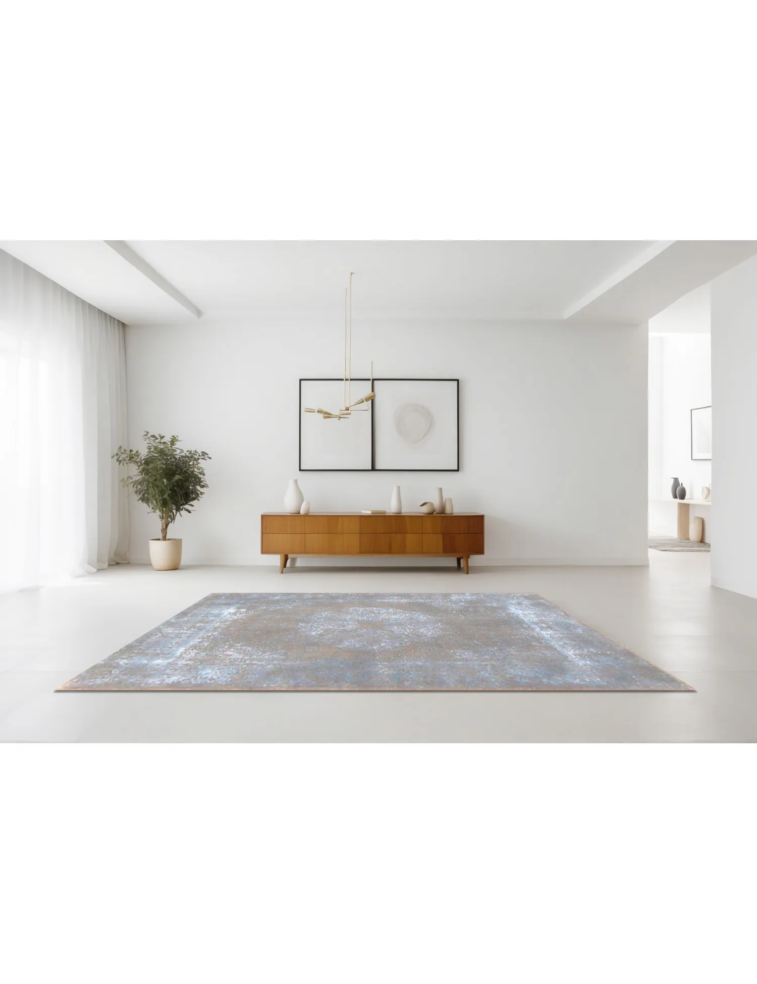 Soba  blå  123 x 84 cm