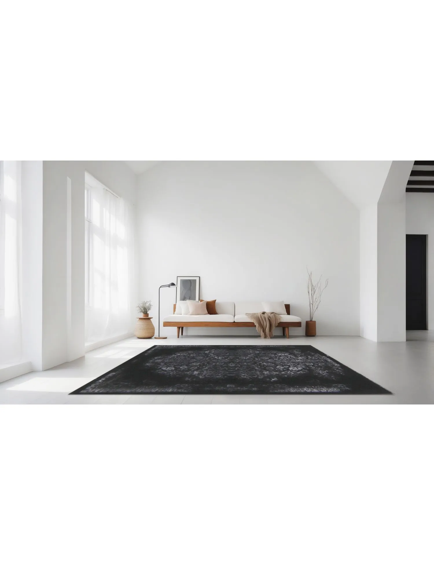 Soba  noir  162 x 111 cm