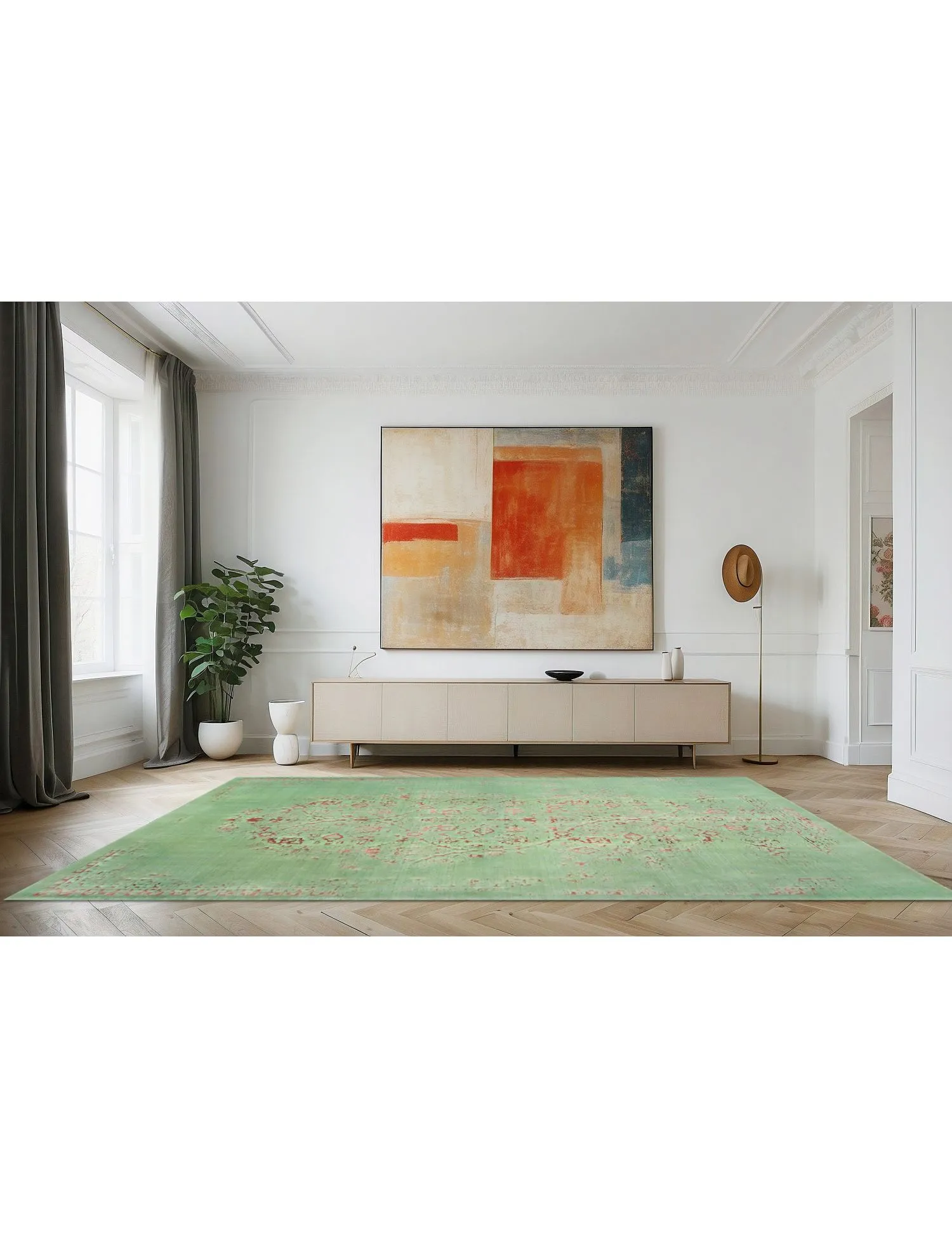 Soba  grøn  294 x 201 cm