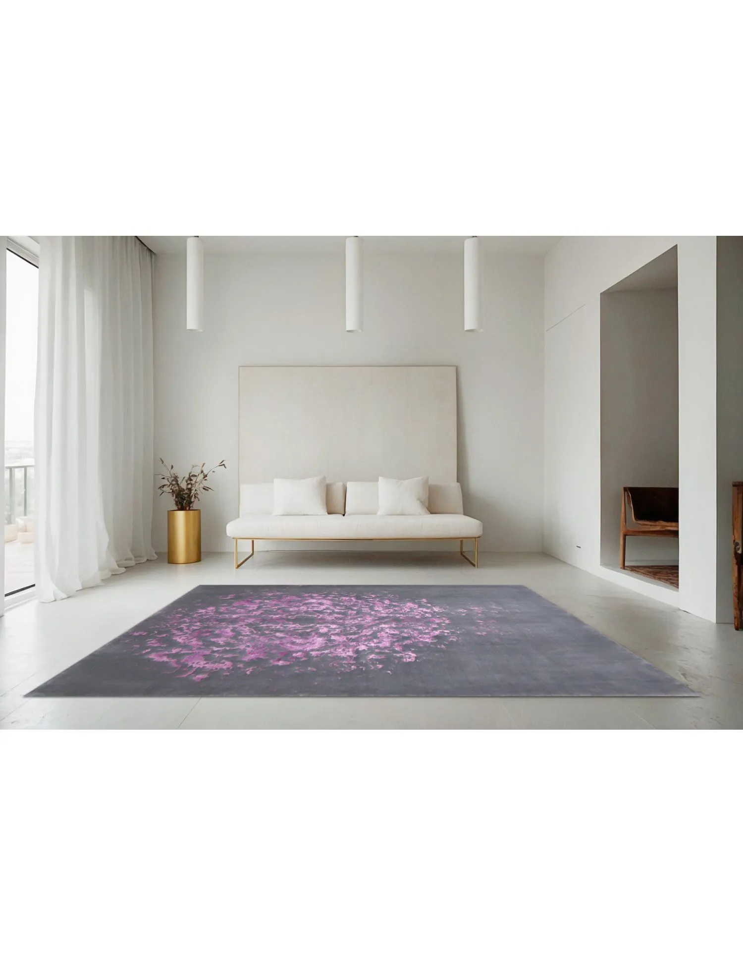 Soba  grise  234 x 176 cm