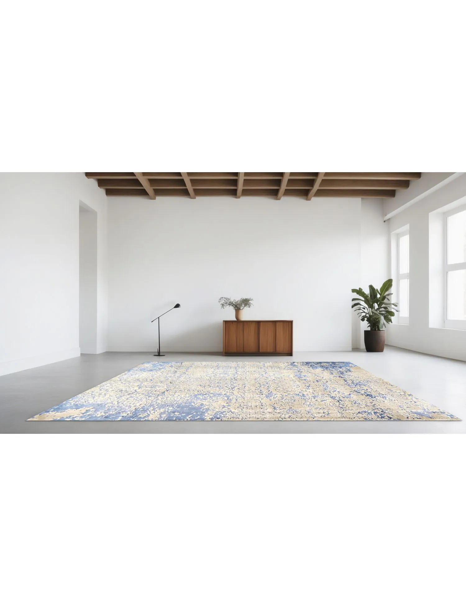 Soba  bleu  290 x 198 cm