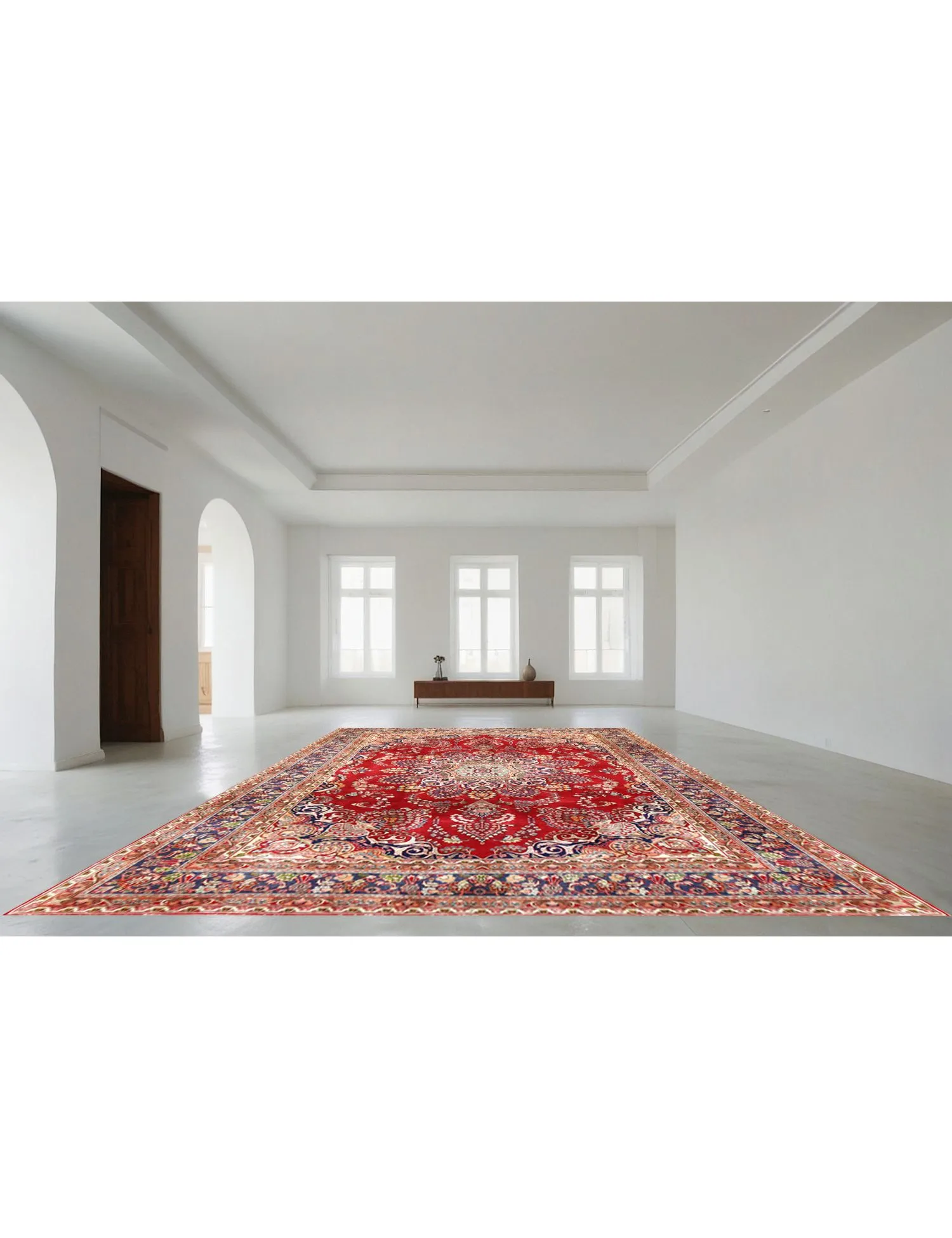 Khorasan Patina  rød  389 x 294 cm