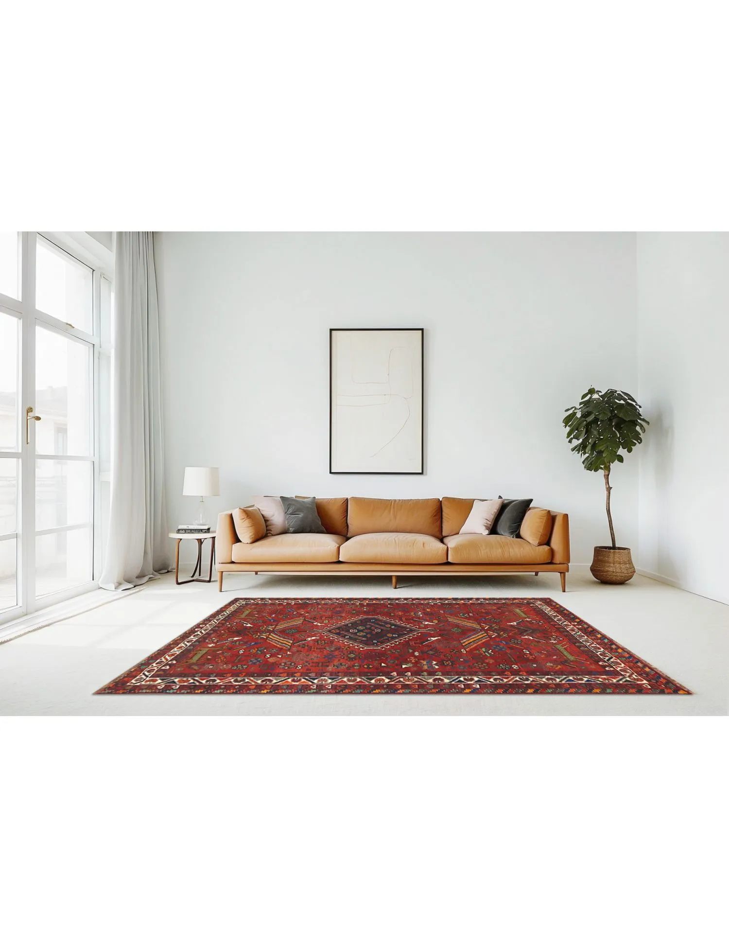 SHIRAZ Patina  rojo  257 x 180 cm