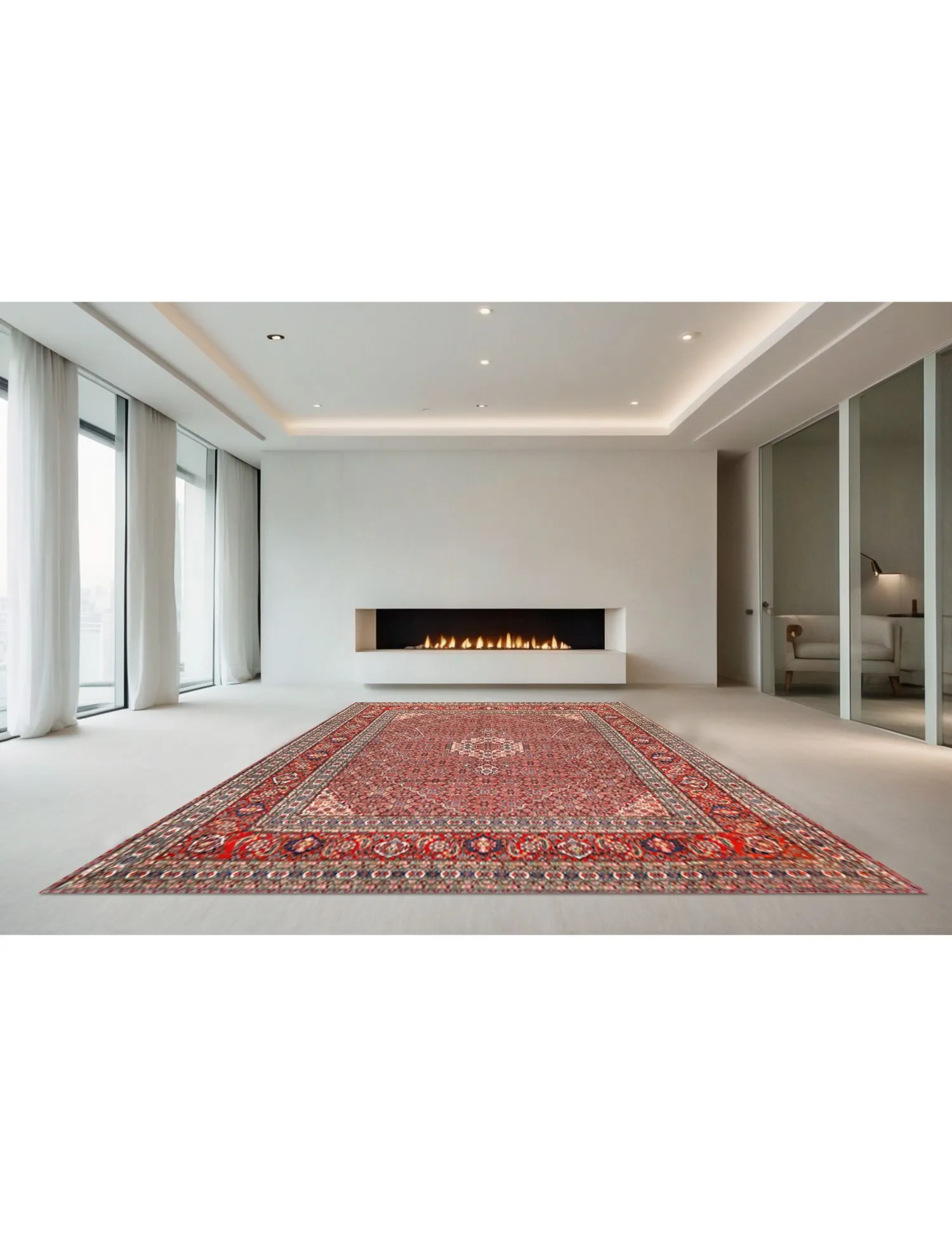 Tabriz Patina  rød  356 x 260 cm