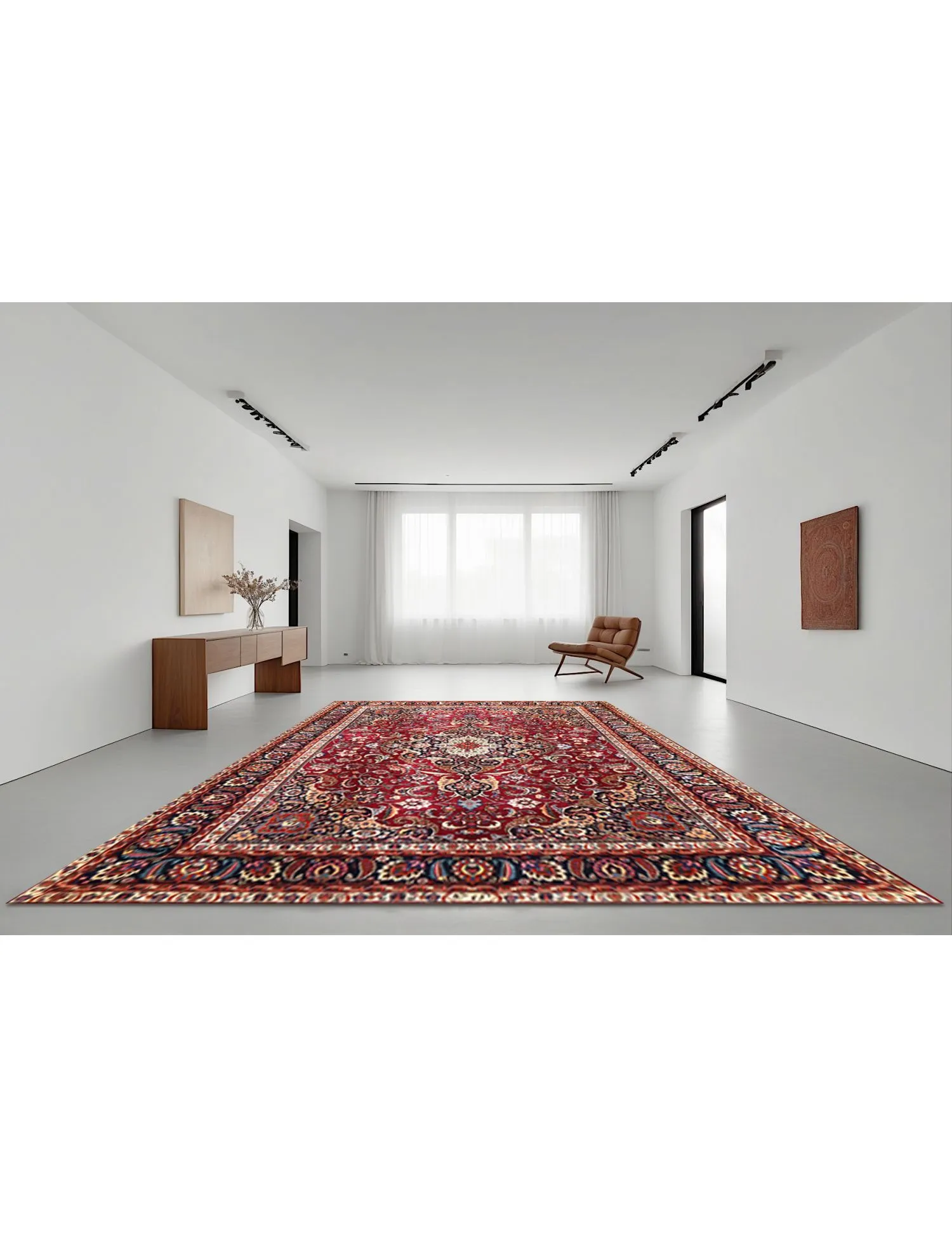 Khorasan Patina  rød  380 x 306 cm