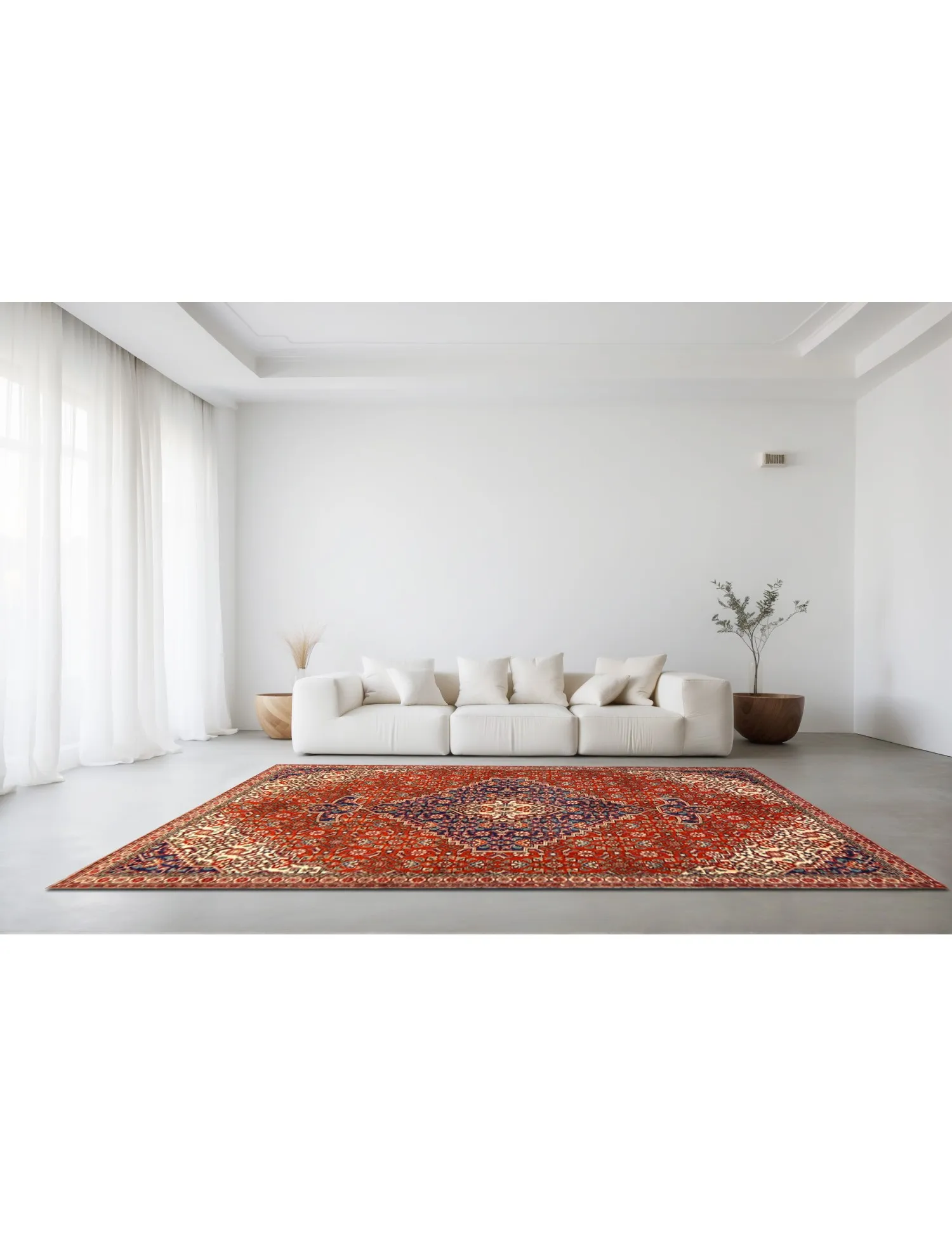 Hamadan Patina  naranja  250 x 147 cm