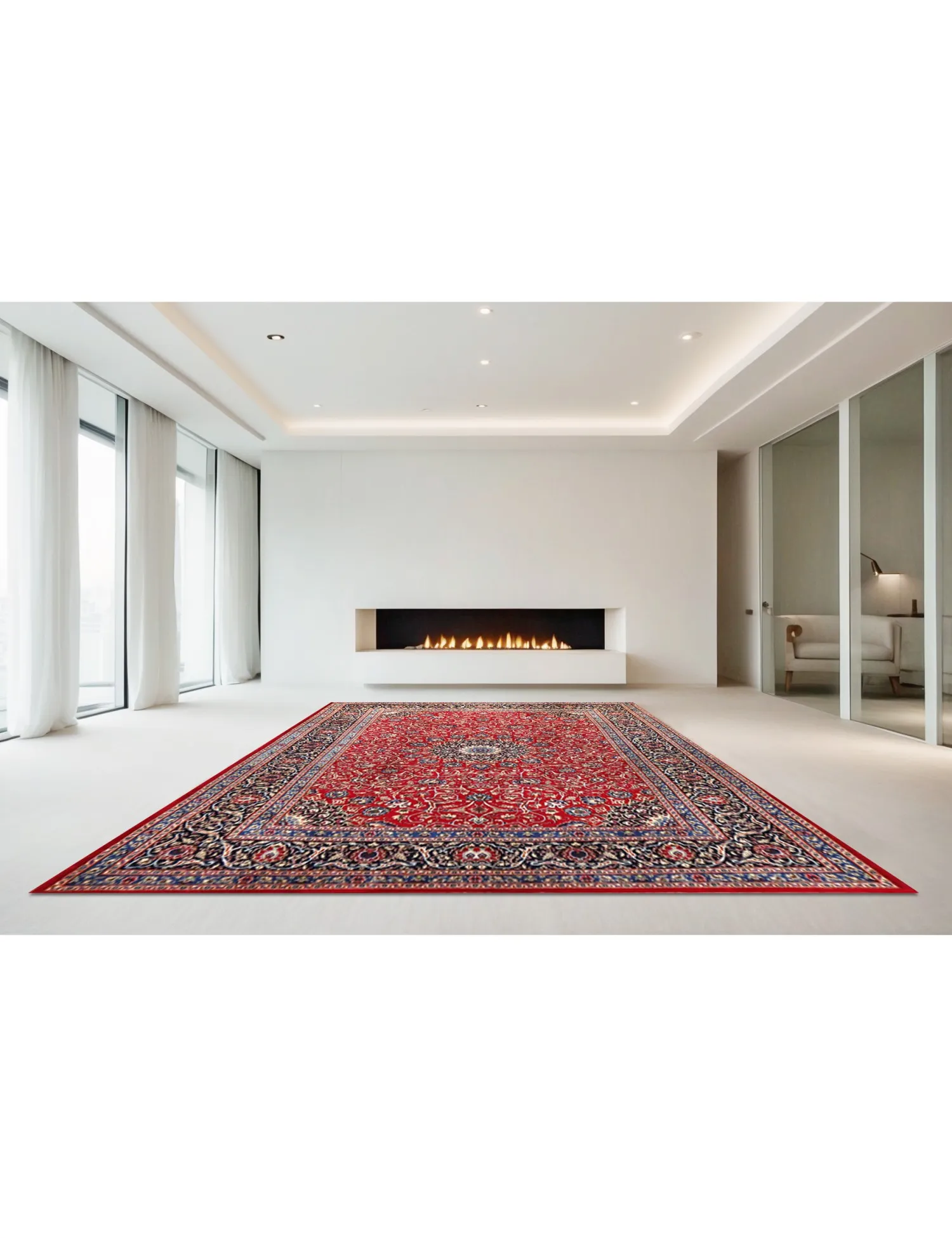 Kashmar Patina  rojo  350 x 250 cm