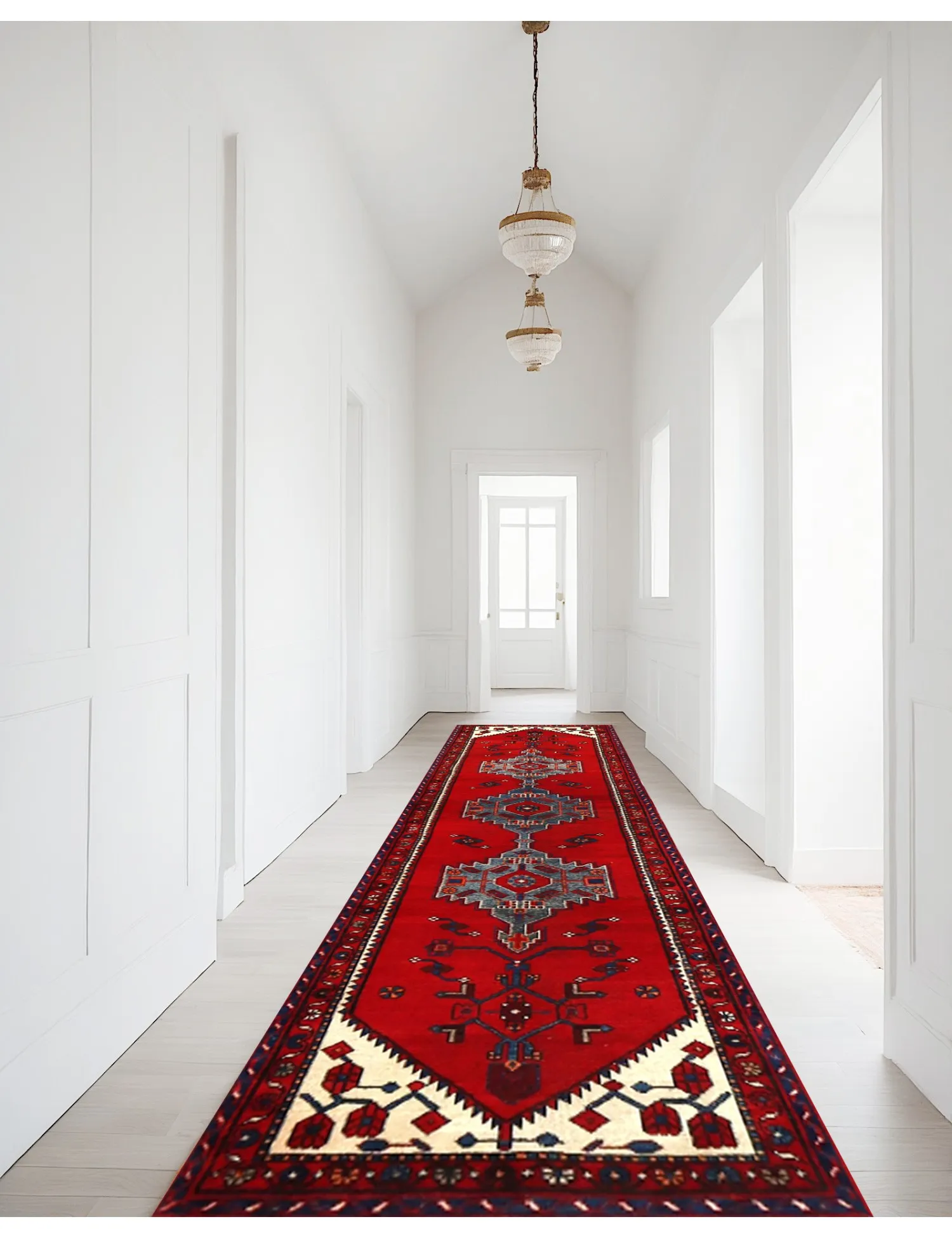 Hamadan Patina  red   301 x 77 cm