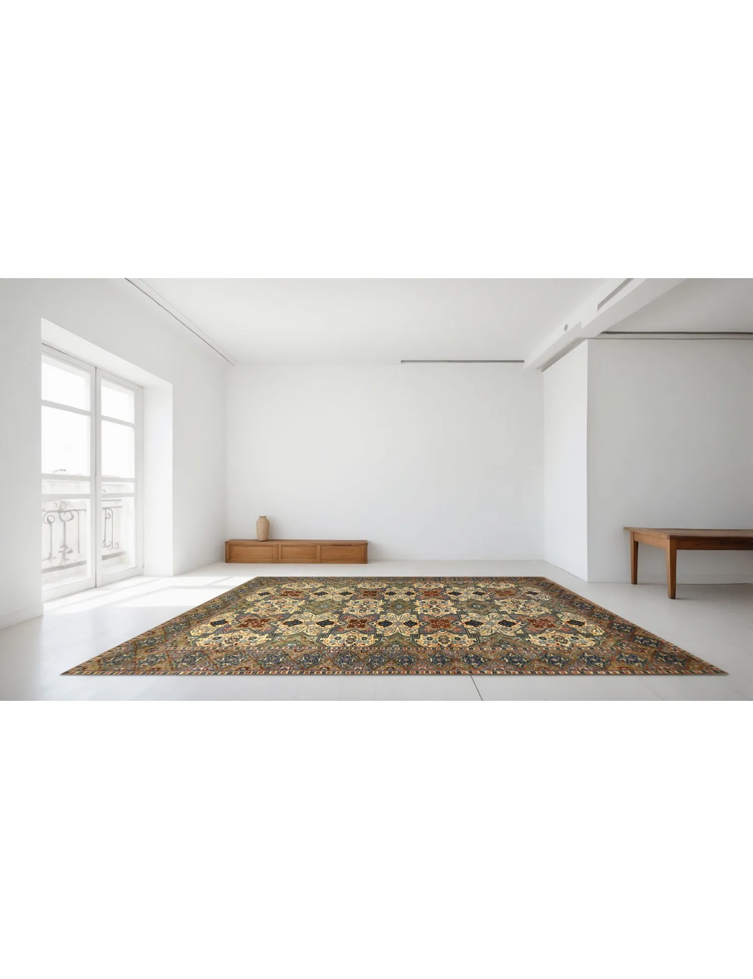 Ardebil Patina  beige  327 x 218 cm