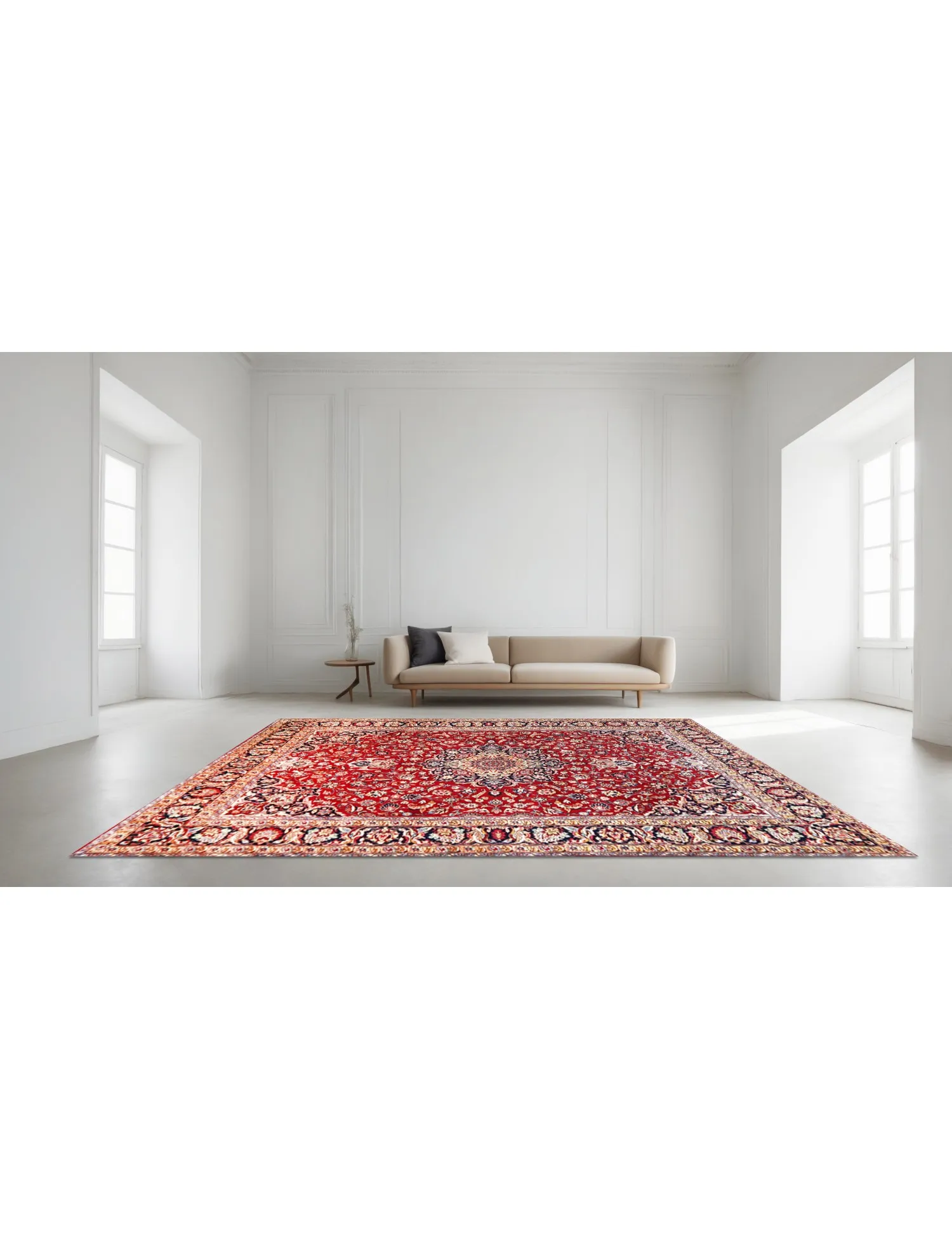 Kashmar Patina  rouge  370 x 293 cm