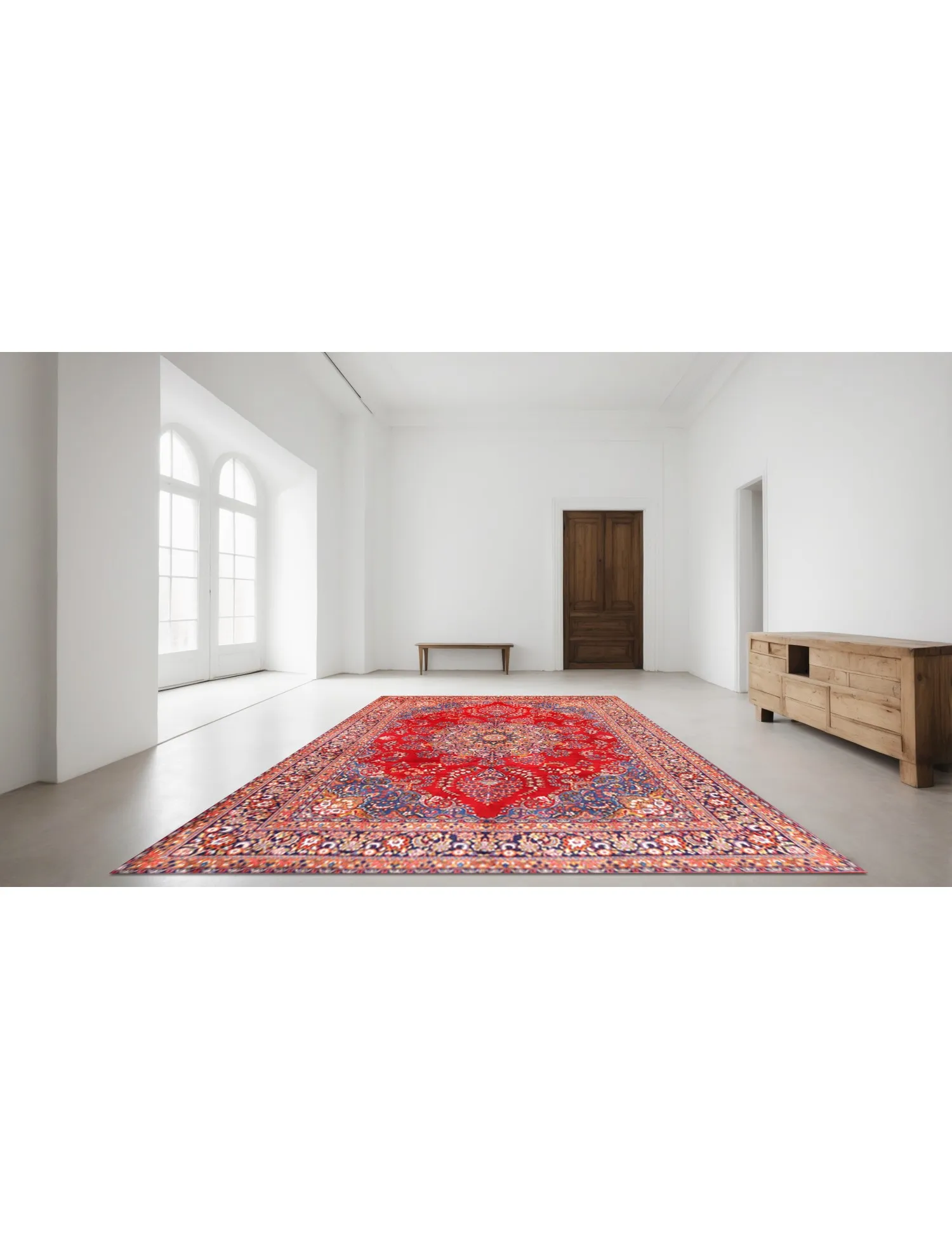 Khorasan Patina  rød  390 x 295 cm