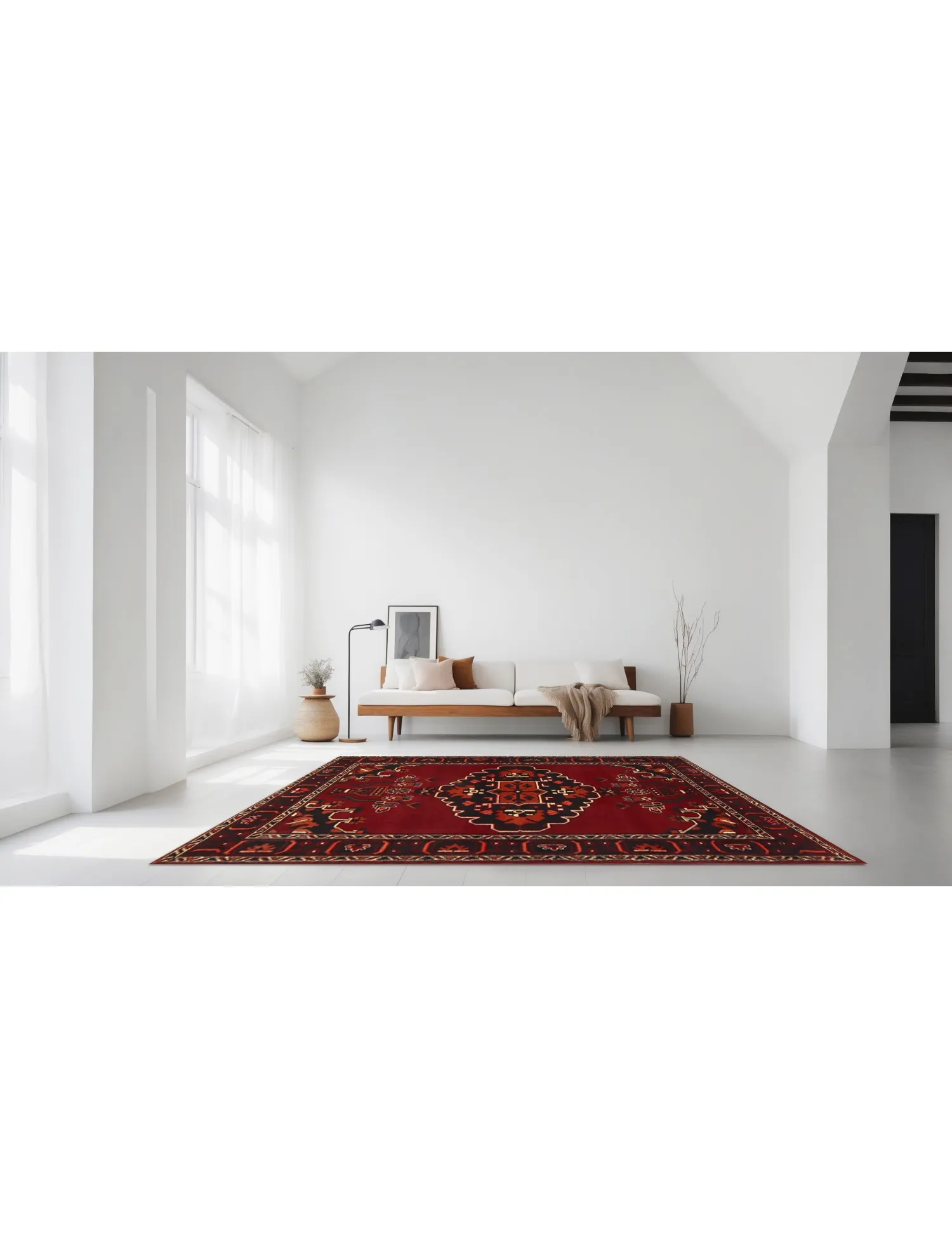 Hamadan  rojo  196 x 117 cm