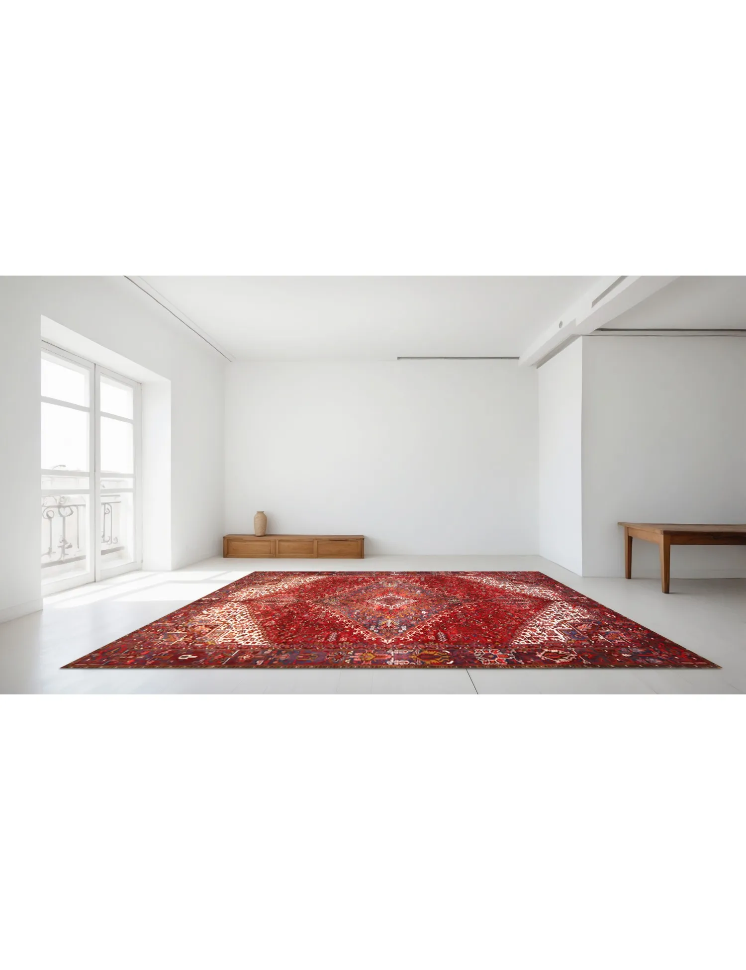 Heriz  rojo  386 x 315 cm