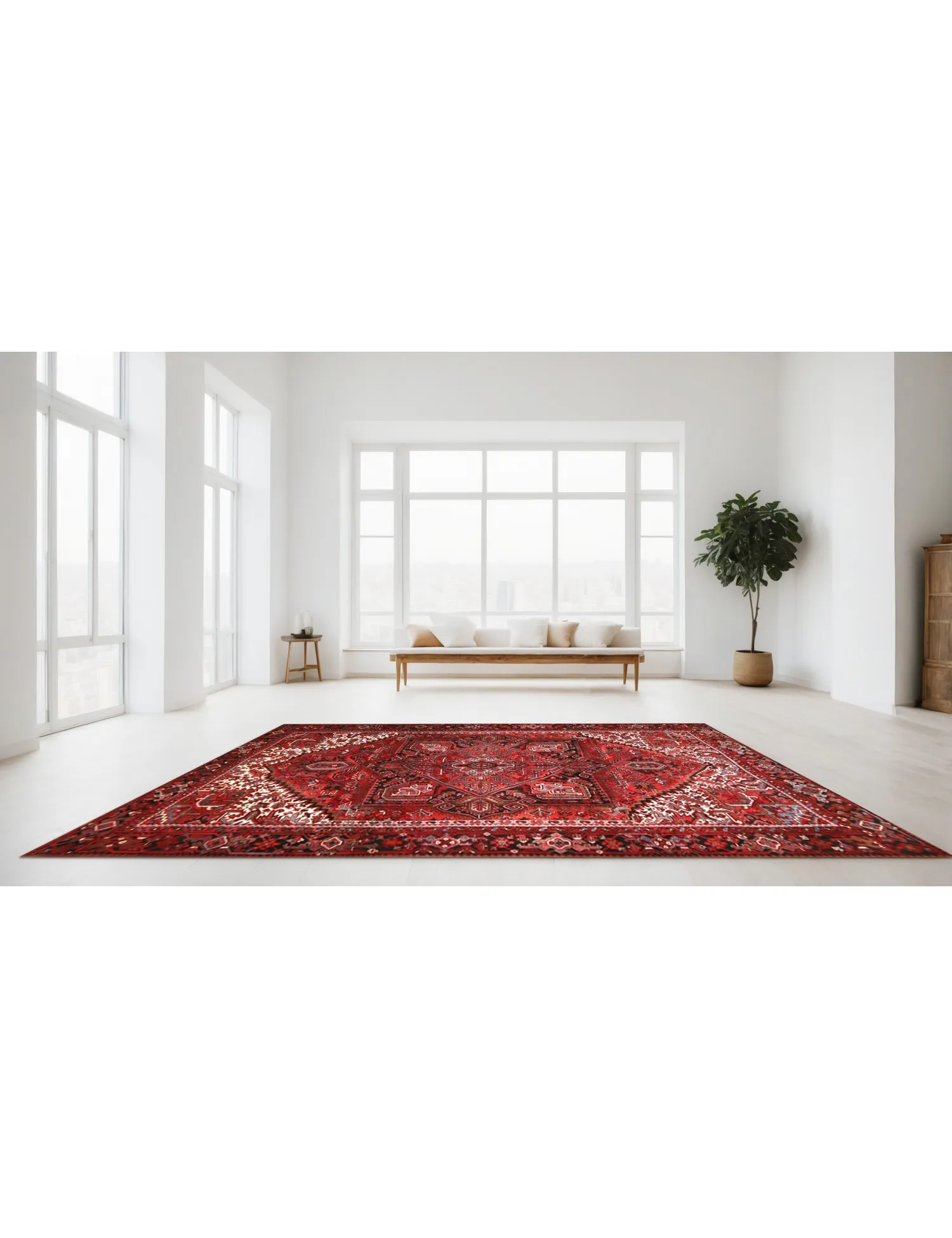 Heriz  red   390 x 300 cm