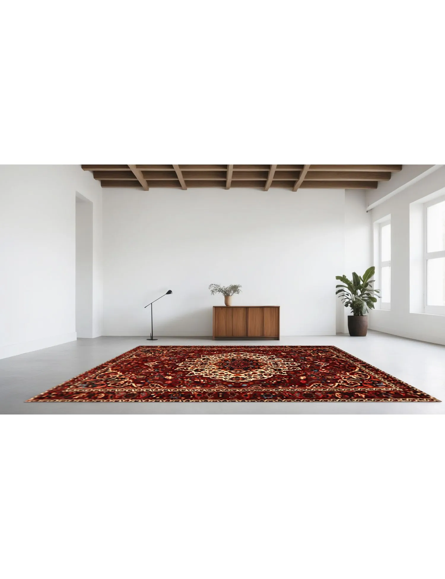 Bakhtiar  rød  305 x 205 cm