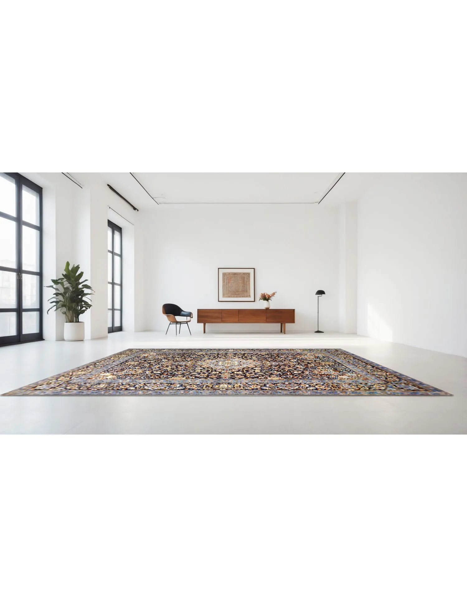 Keshan  azul  407 x 296 cm