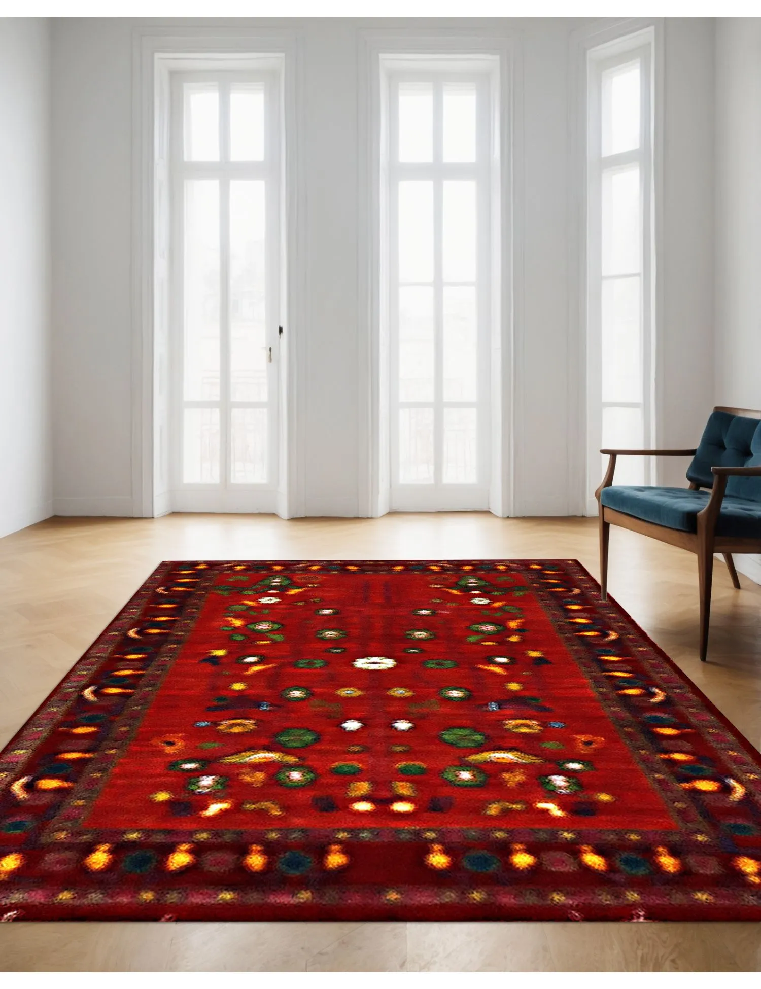 Persa Gabbeh  rojo  147 x 88 cm