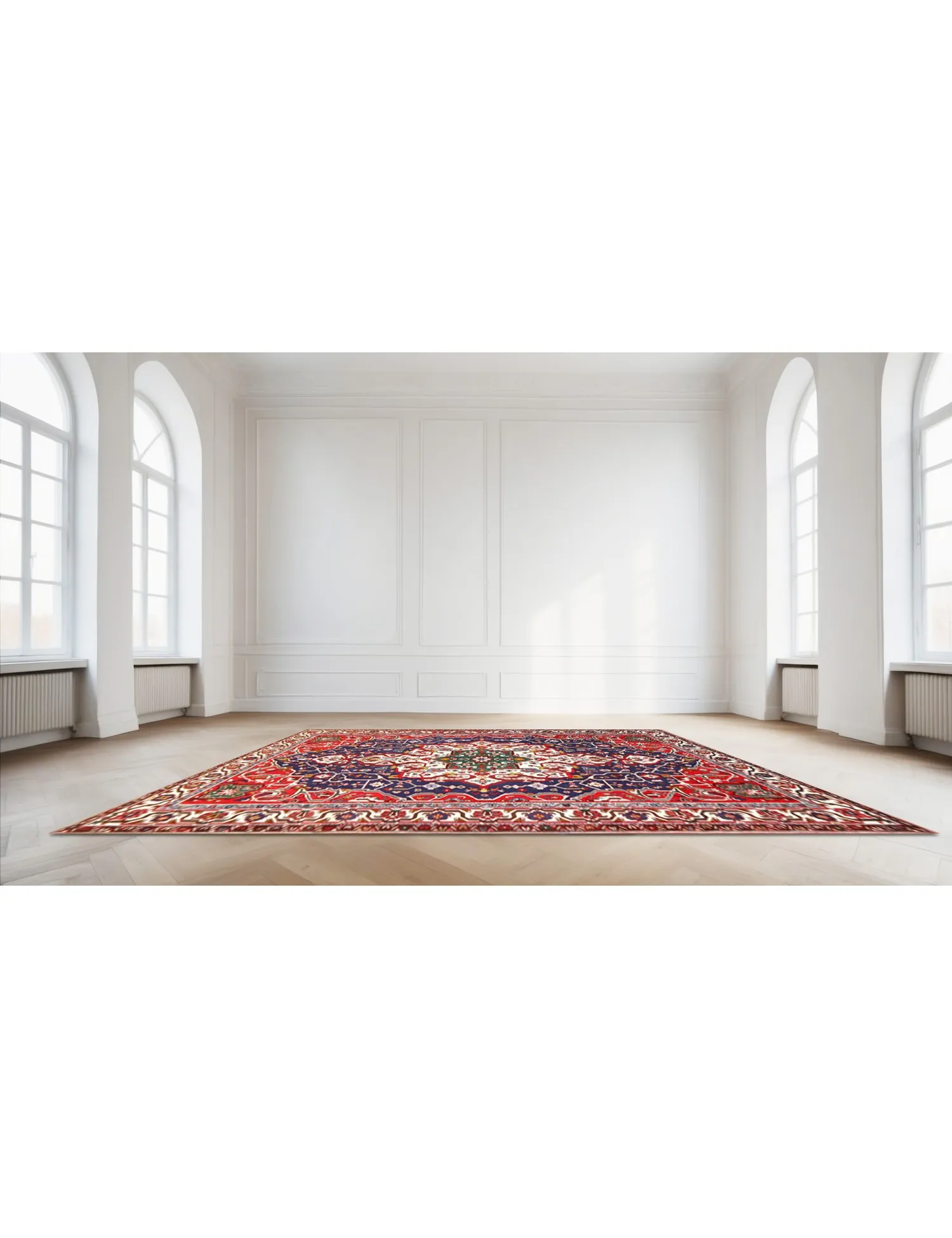 Bakhtiar Patina  blå  310 x 223 cm