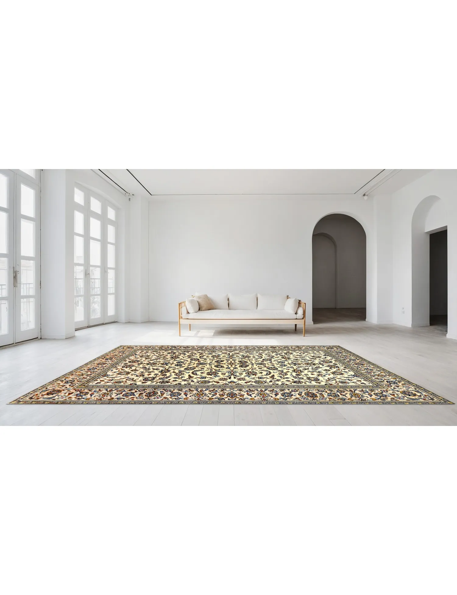 Kashan Patina  beige  310 x 202 cm
