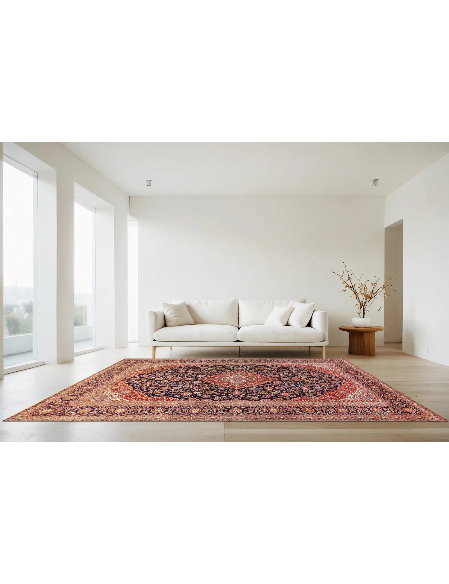 Keshan  azul  365 x 235 cm