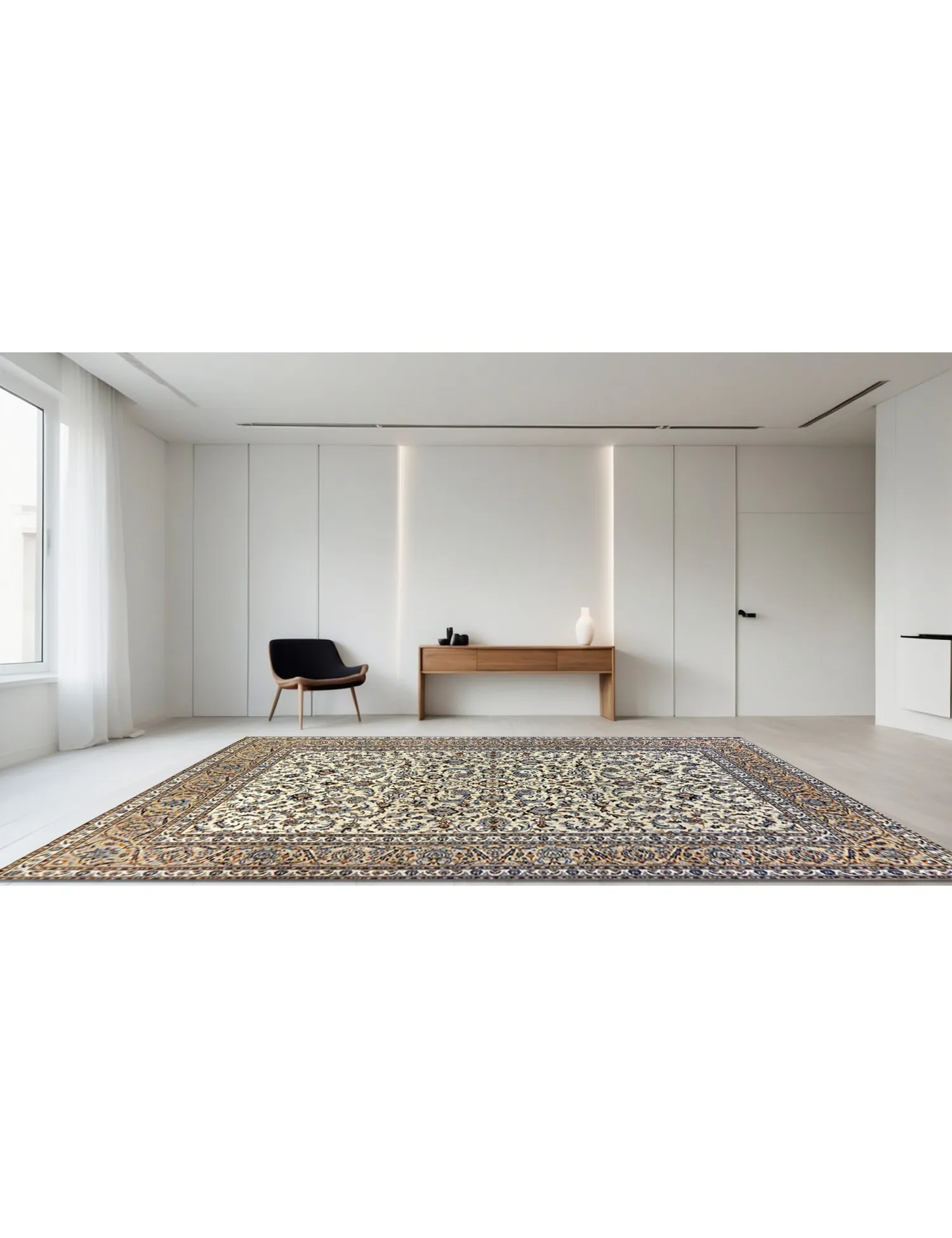 Keshan Patina  beige  348 x 275 cm